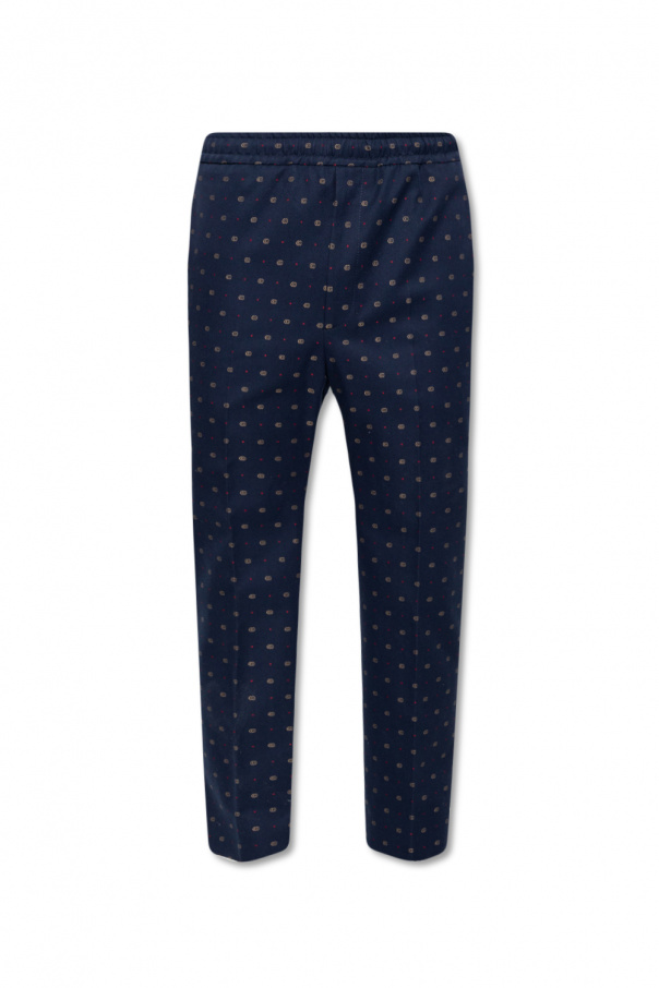 Gucci Cotton trousers with GG pattern