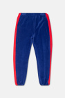Gucci Kids BLUE Velour trousers