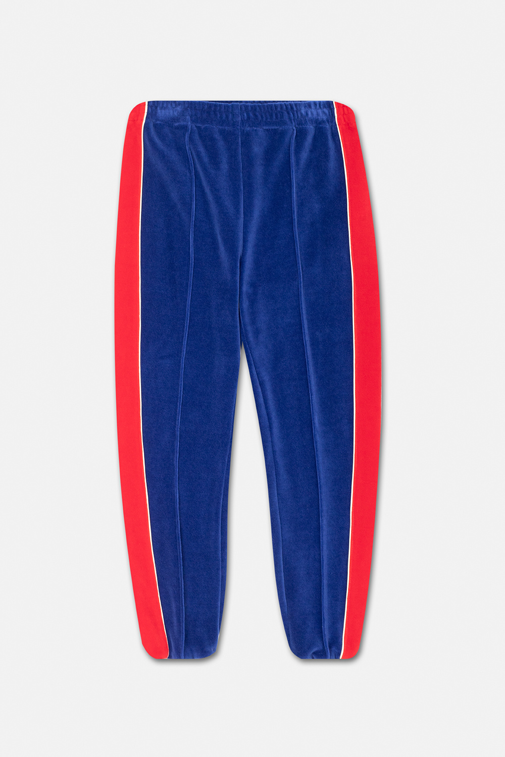 Girls Tech Fleece Pants - Blue Velour trousers adidas Gucci Kids