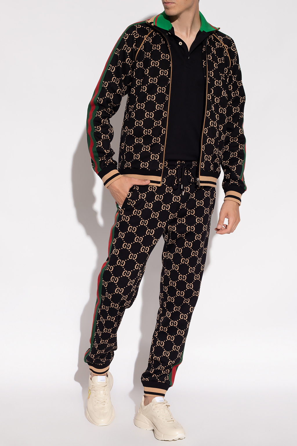 Black Sweatpants with 'GG' pattern - Vitkac France
