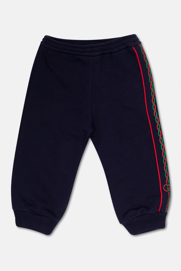Gucci Kids Sweatpants with side stripes