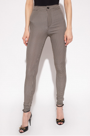 Saint Laurent Houndstooth skinny trousers