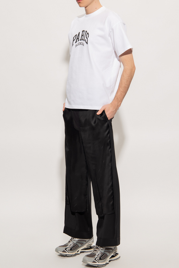 Balenciaga sweatpants trousers with inside-out effect