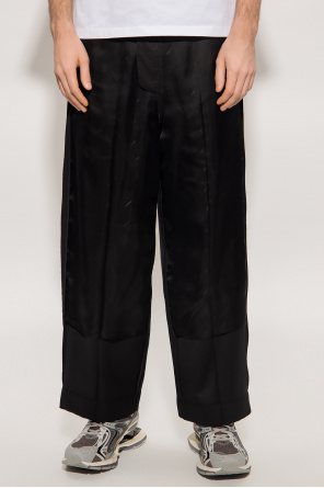 Balenciaga sweatpants trousers with inside-out effect
