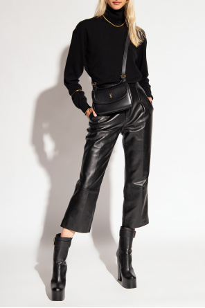 Leather trousers od Saint Laurent