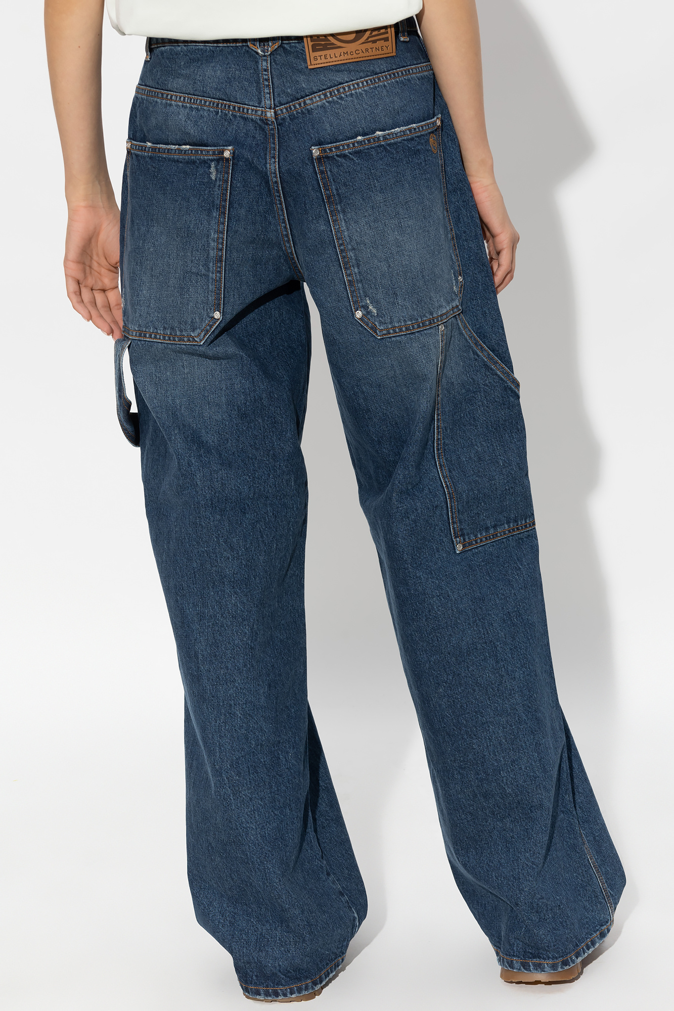 Stella McCartney Jeans With Wide Legs in Blue