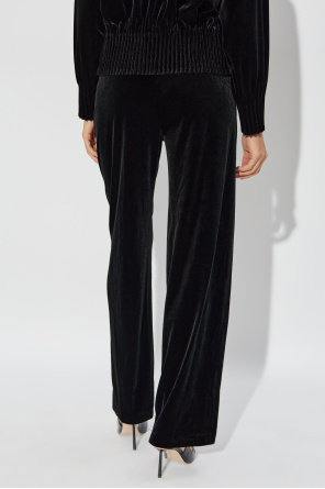 Emporio Armani Velvet loose-fit trousers