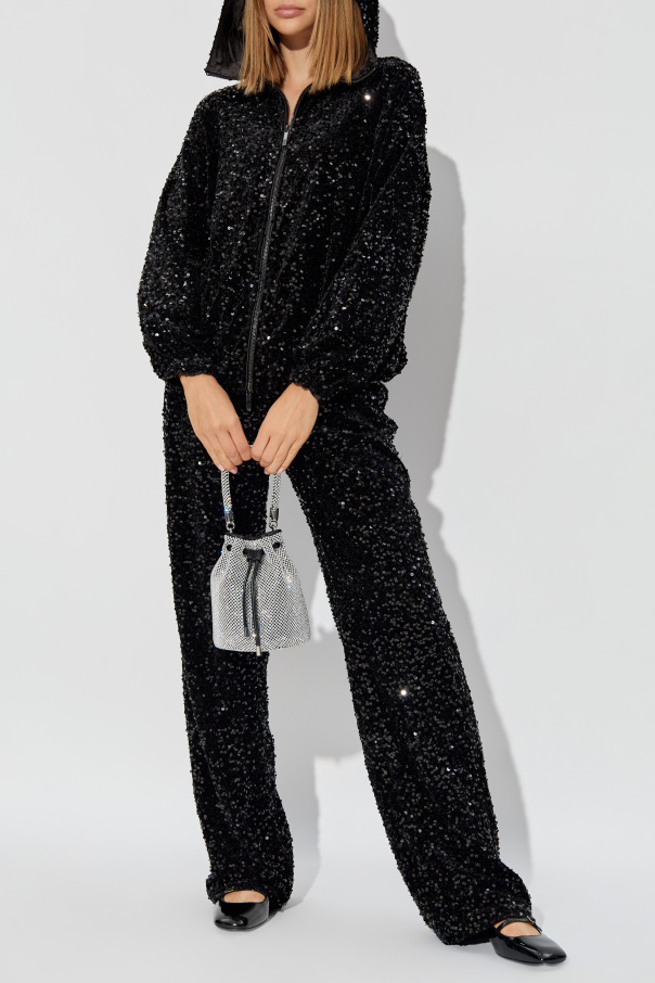 Emporio Armani Loose-fitting sequin trousers