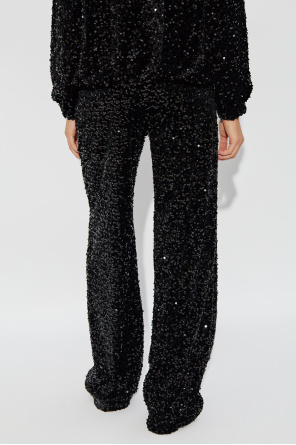 Emporio Armani Loose-fitting sequin trousers