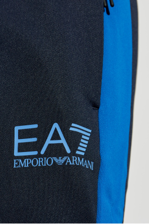 EA7 Emporio Armani Spodnie dresowe z nadrukowanym logo