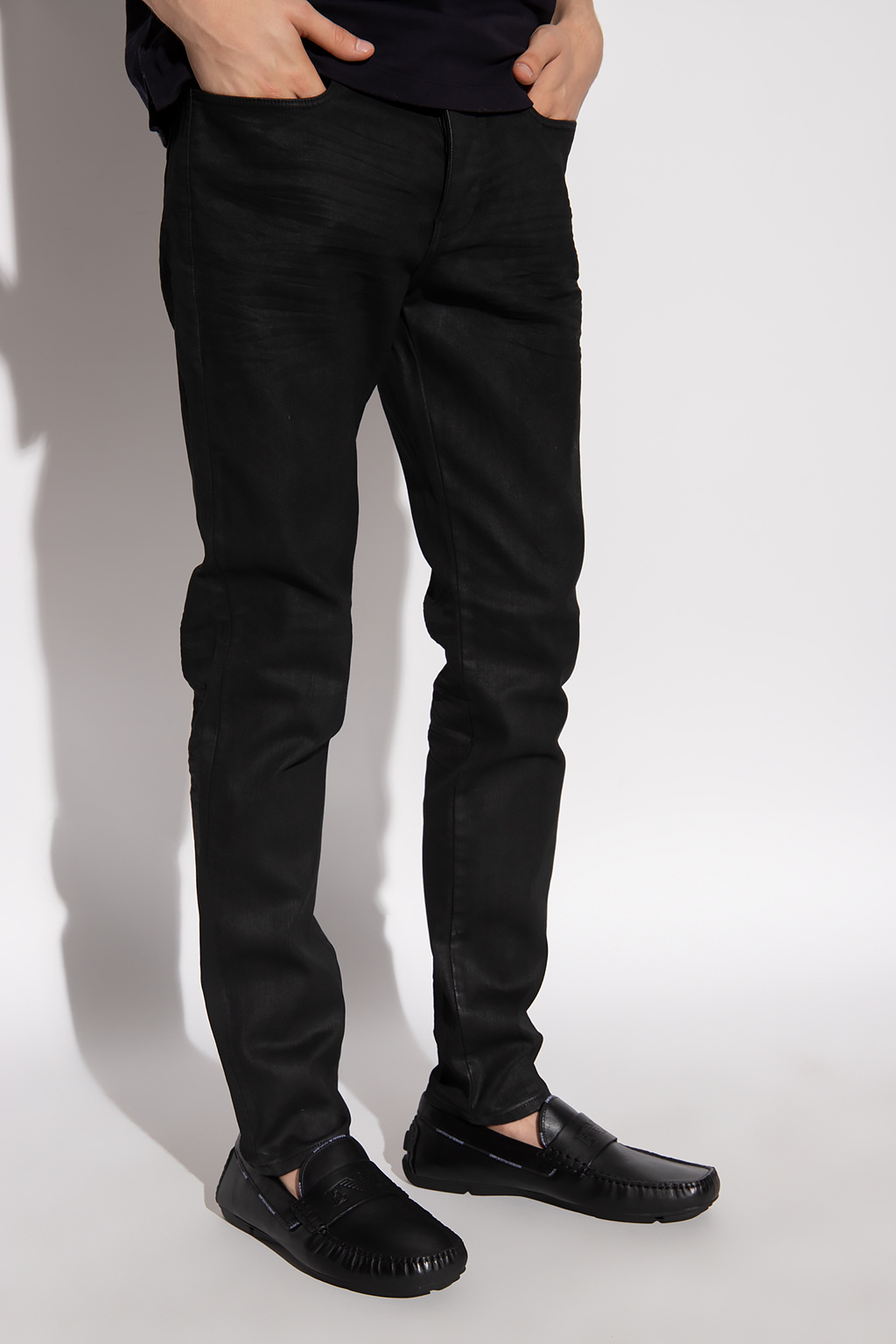 Emporio Armani Waxed jeans