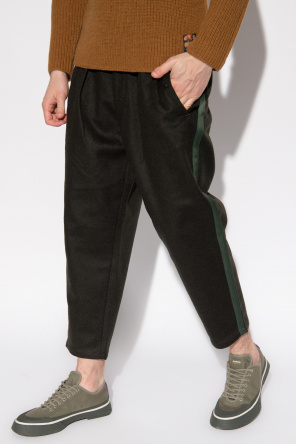 Emporio Armani ‘Sustainable’ collection loose fit trousers