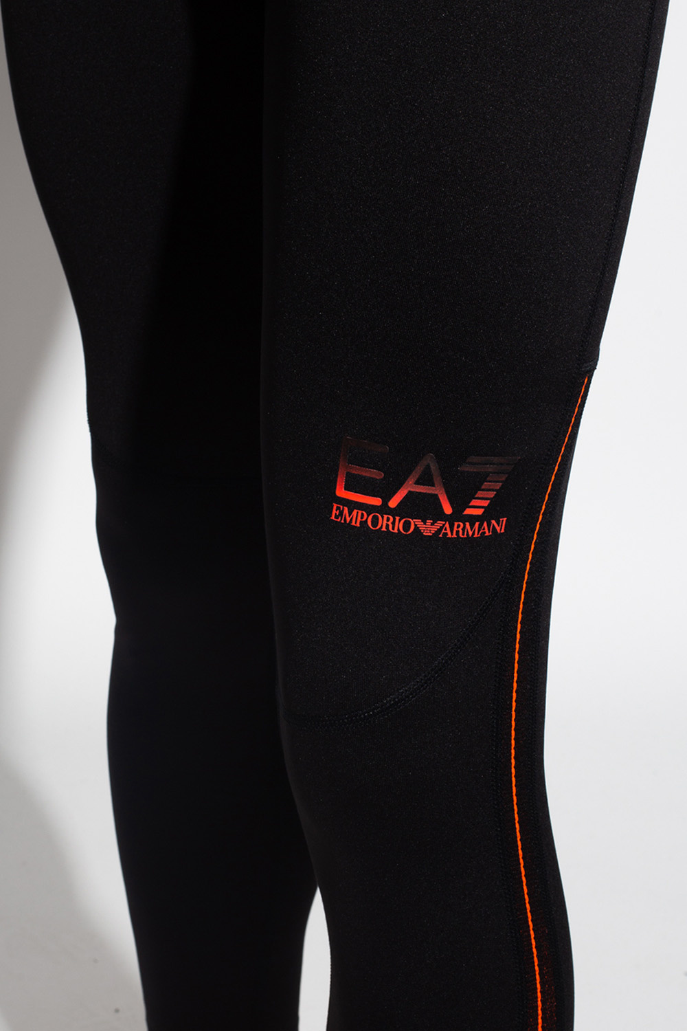 Ea7 Emporio Armani logo-print cropped leggings Emporio Armani Lifestyle Czarny