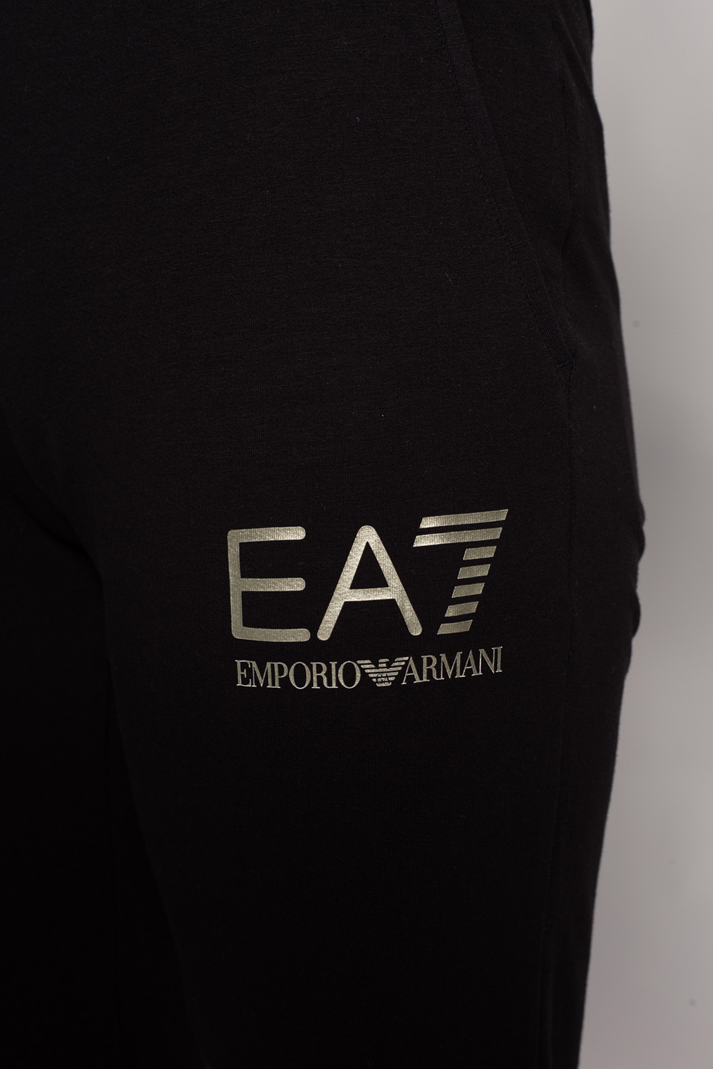 Emporio Armani Loungewear - T-shirt coupe slim avec logo texte Noir Sweatpants with logo