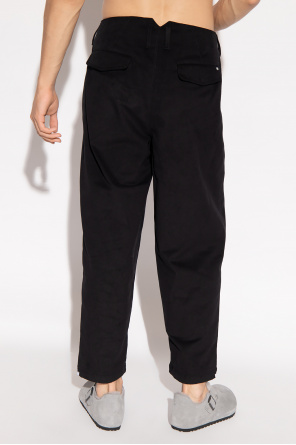 Emporio Armani Cotton stretch-cotton trousers