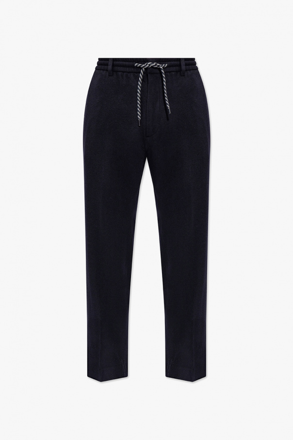 Emporio Armani trousers wearing with logo