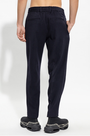 Emporio Armani trousers wearing with logo