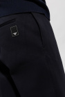 Emporio Armani NAVY BLUE Pleat-front trousers