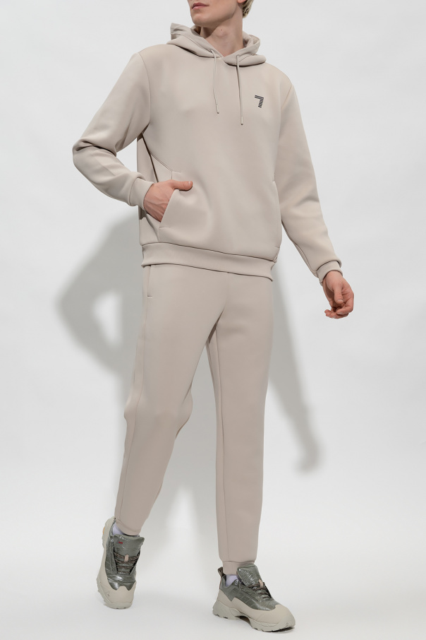 Emporio Armani V-neck tailored jumpsuit Sweatpants with logo