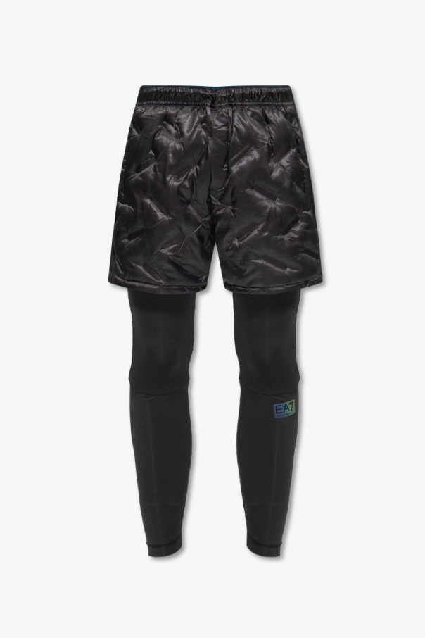 EA7 Emporio Armani Training leggings with shorts
