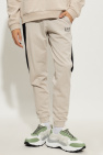 EA7 Emporio Armani beige Sweatpants with logo