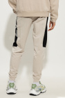EA7 Emporio Armani beige Sweatpants with logo