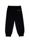 Balmain Kids fitted trousers with logo