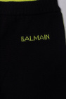 Balmain Kids fitted trousers with logo