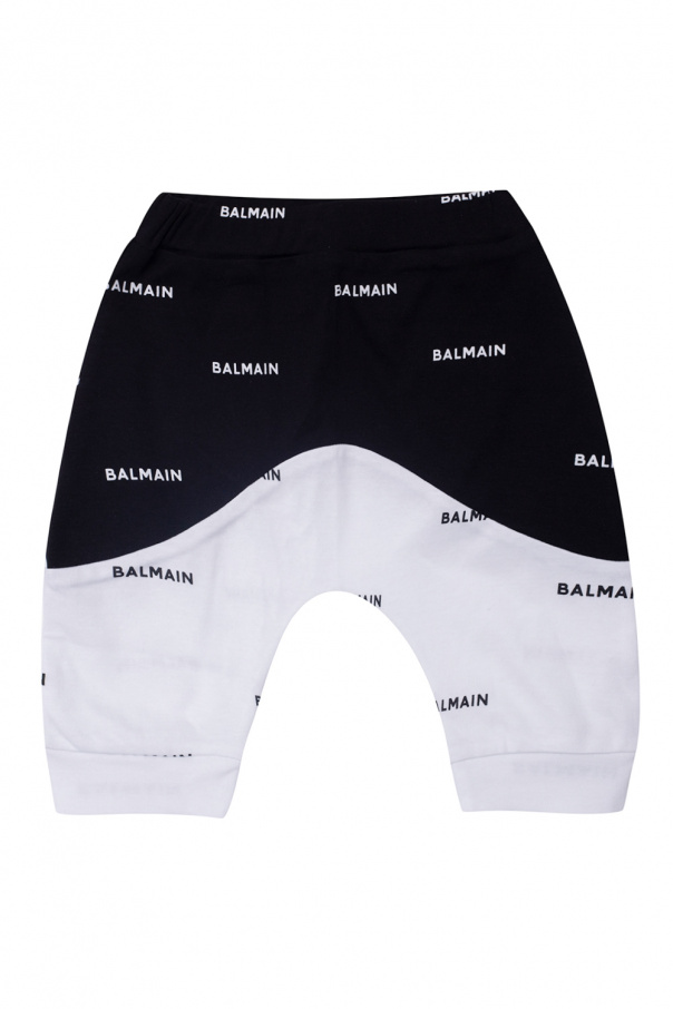 Balmain Kids Target trousers with logo