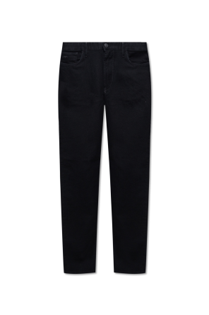 Giorgio Armani Czarny wyprofilowany w wysokiej pasie minimalistyczne spodnie spodni It36 24