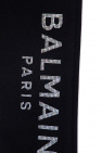 Balmain Kids Balmain Flocked Paris Logo Tee