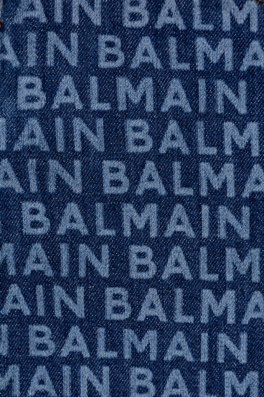 balmain MONOGRAM Kids Patterned jeans