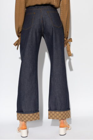 gucci print Jeans with monogram