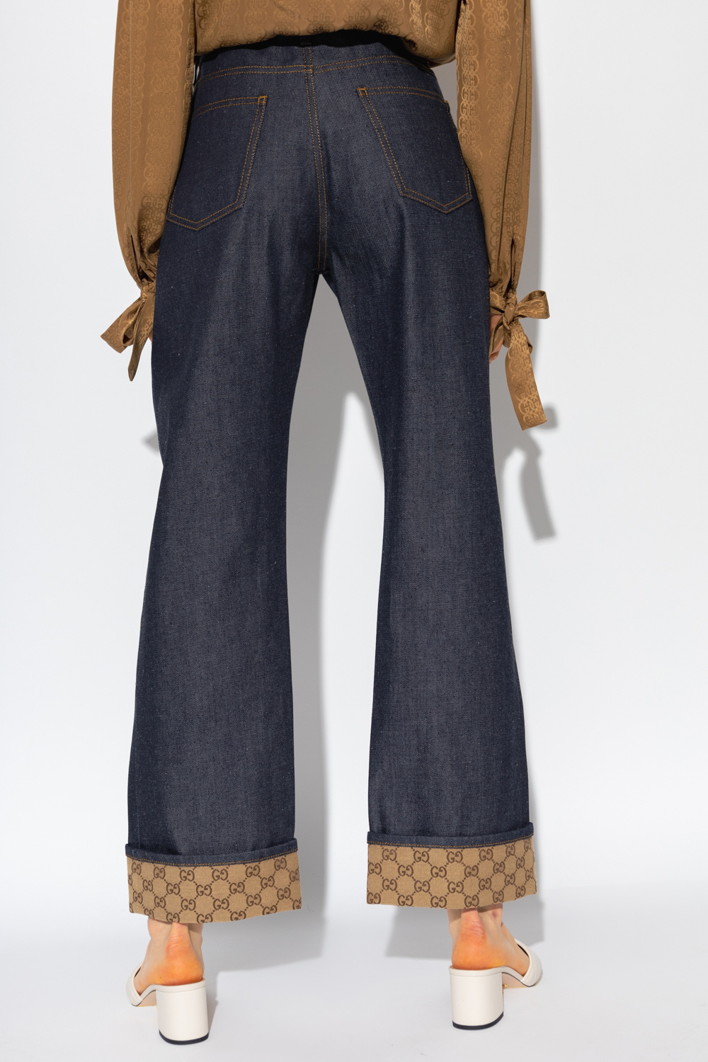 gucci flashtrek Jeans with monogram