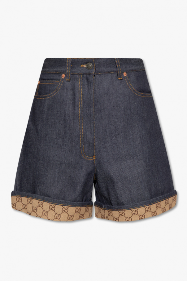 Gucci High-waisted denim shorts