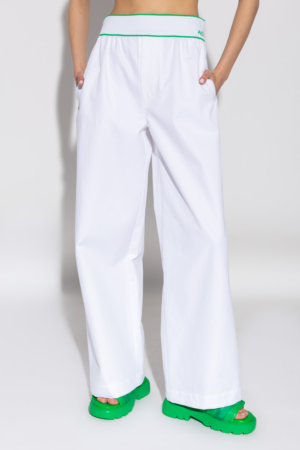 Bottega Veneta Wide-legged cotton trousers