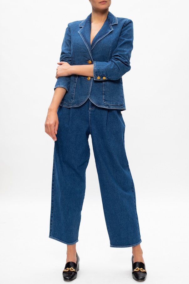 Jeans with logo Tory Burch - InteragencyboardShops Australia - delivers  vintage-inspired style with the straight-leg Lan pants