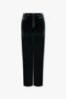 embroidered logo cotton track pants Nero
