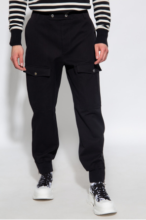 Alexander McQueen Asymmetric trousers with multiple pockets