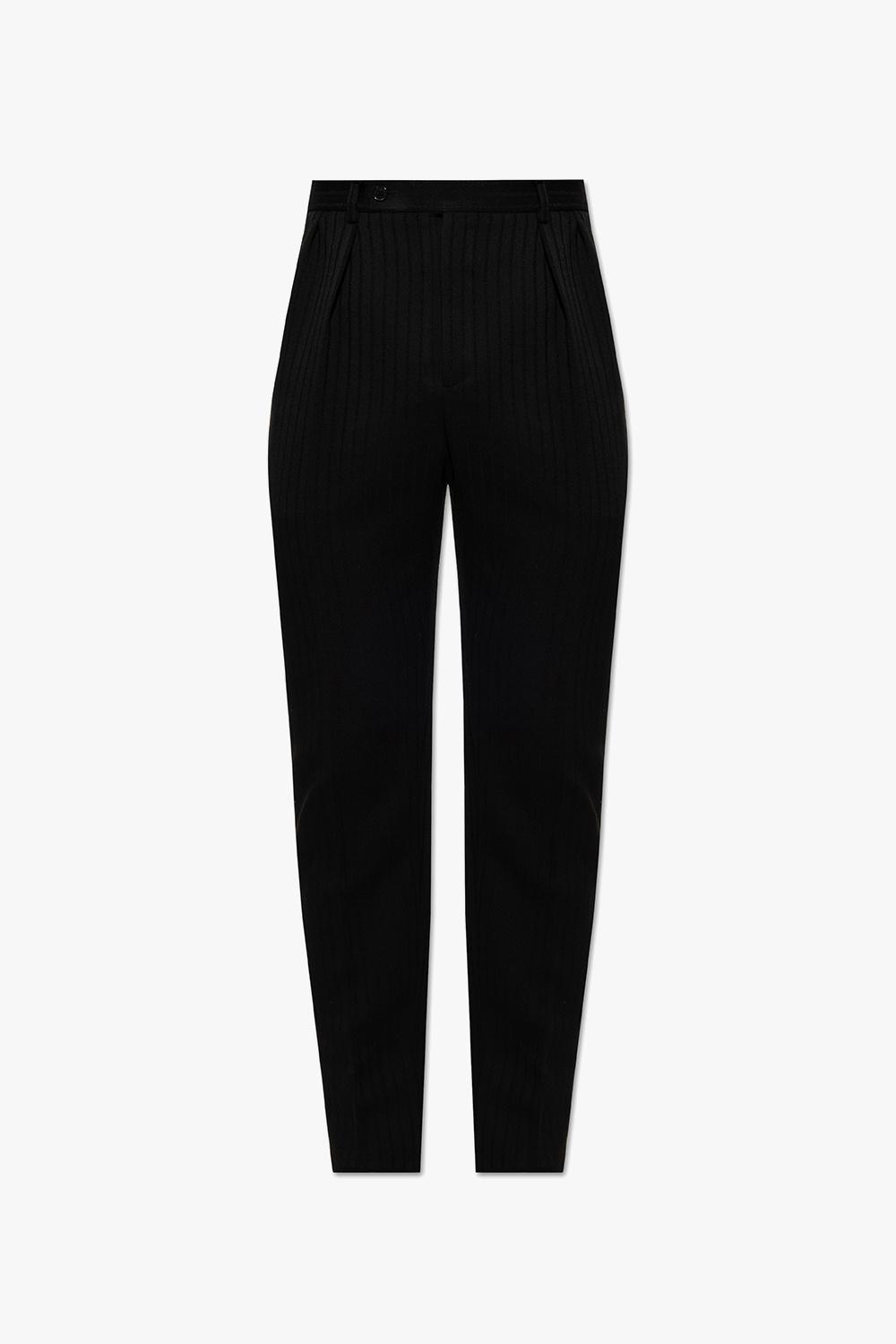 Saint Laurent Wool pleat-front trousers