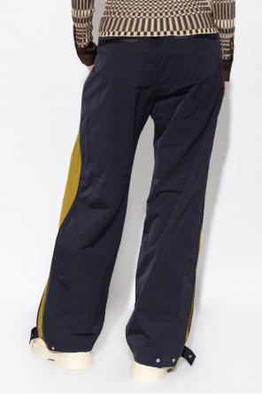 Bottega Veneta gingham trousers from technical fabric