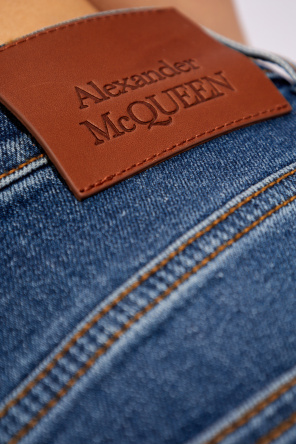 Alexander McQueen Jeansy z logo