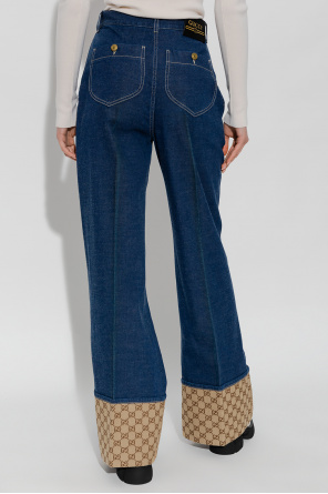 Gucci noire Monogrammed jeans
