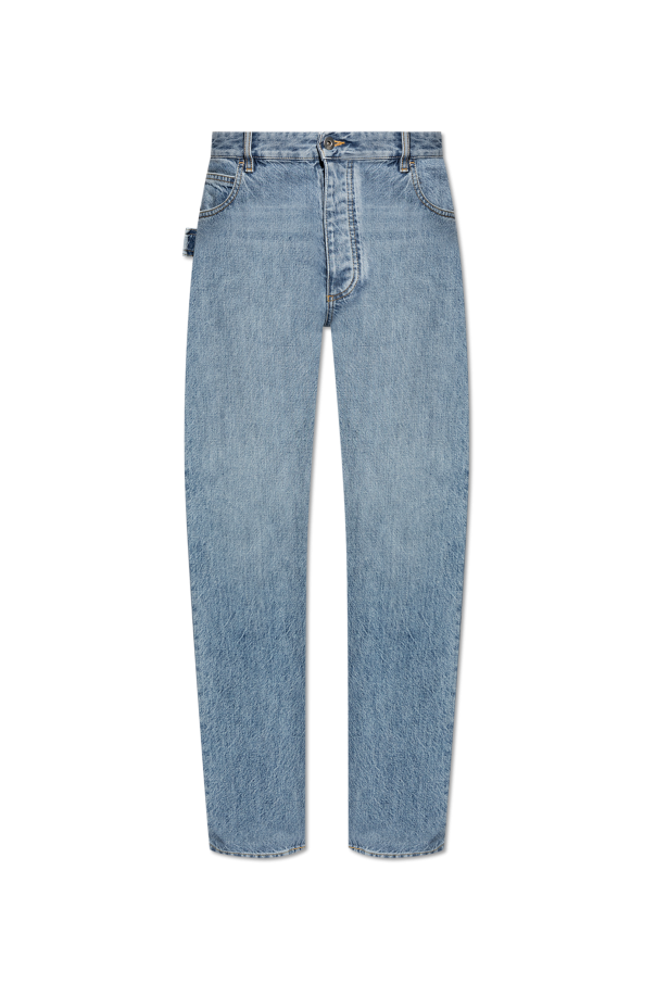 bottega Printed Veneta Straight-leg jeans