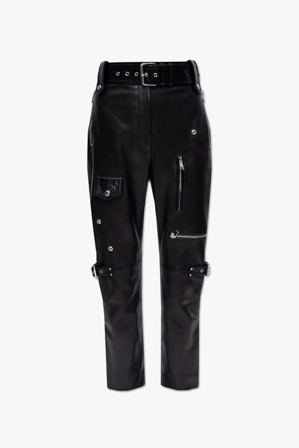 Alexander McQueen Leather trousers