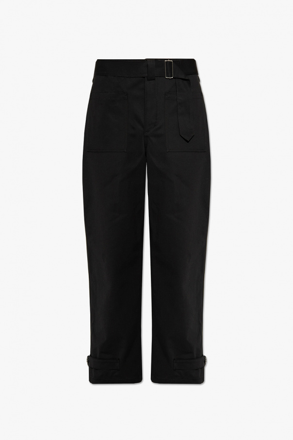 Alexander McQueen Loose-fitting cotton trousers