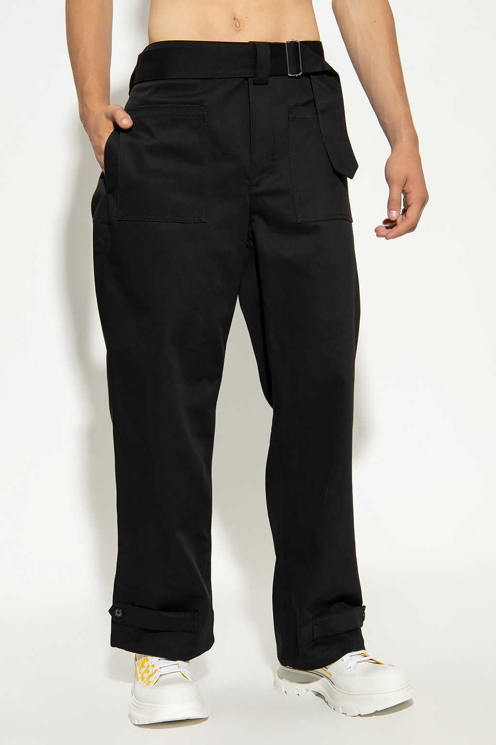 Alexander McQueen Loose-fitting coupe trousers