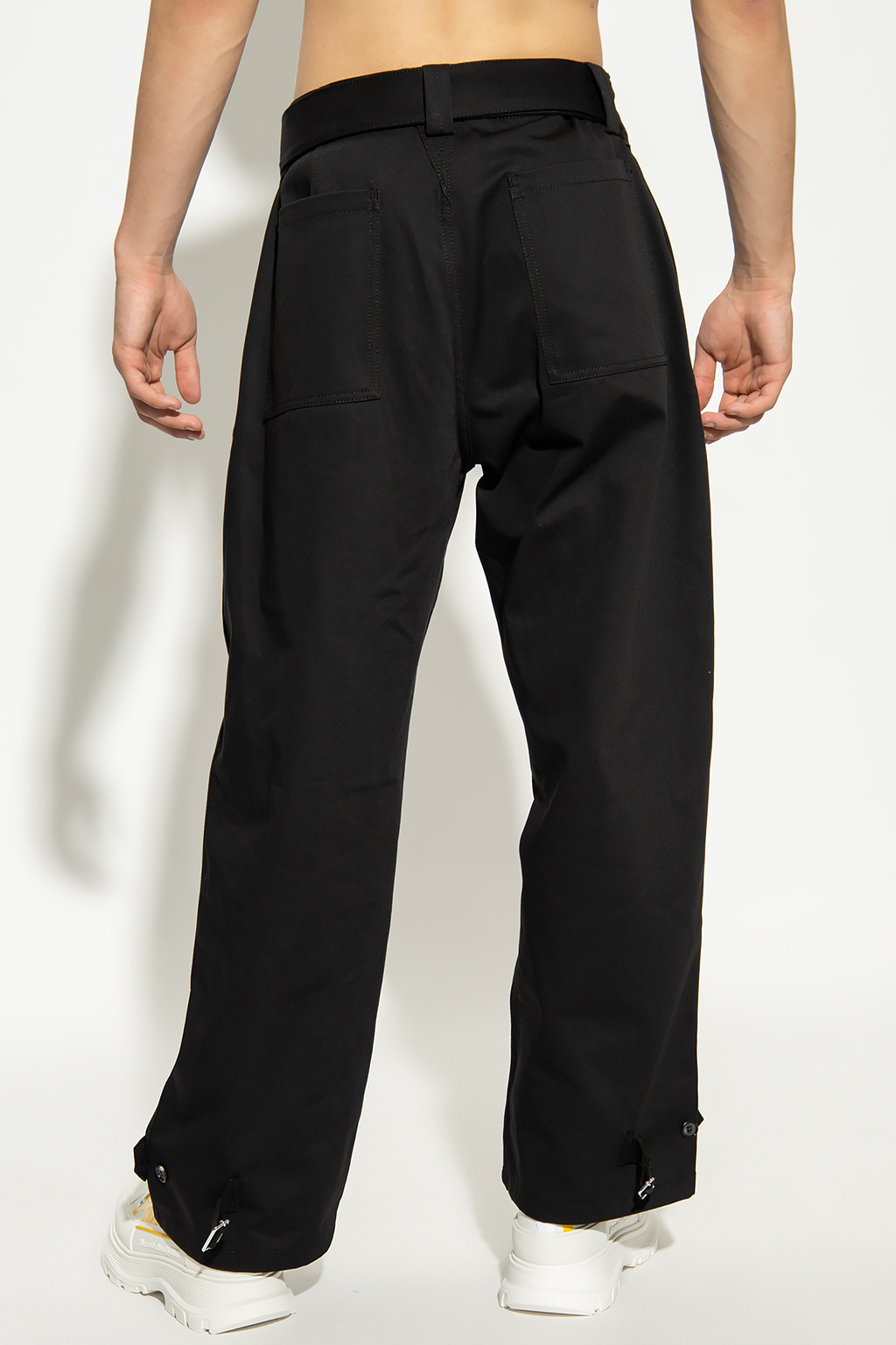 Alexander McQueen Loose-fitting coupe trousers