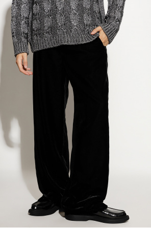 Saint Laurent Velvet Knitted trousers