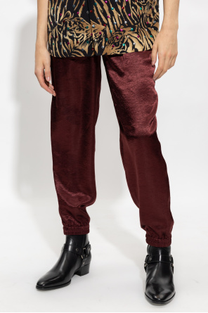 Saint Laurent Relaxed-fitting satin Missguided trousers
